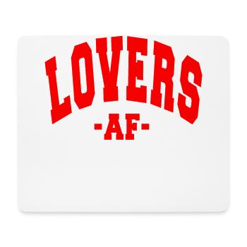 LOVERS AF VALENTINE'S DAY DAY SAYING WOMEN MEN - Mouse Pad (horizontal) - white - Front
