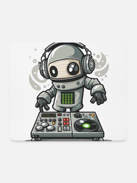 Mixer schlagen - Mousepad (Querformat) - Weiß