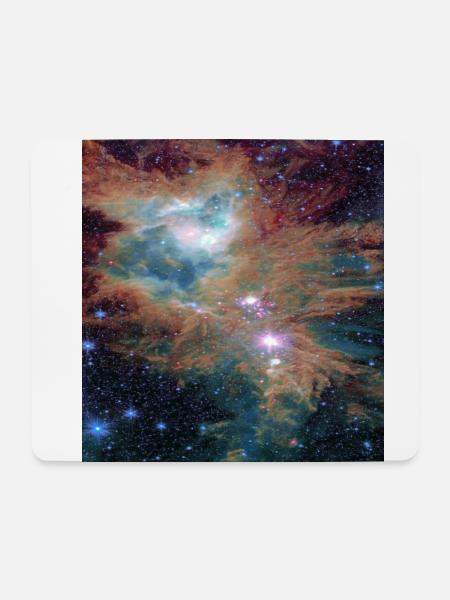 Galaxy plasma storm - Mouse Pad (horizontal) - white
