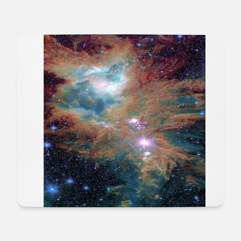 Galaxy plasma storm - Mouse Pad (horizontal) - white