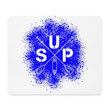 Stand Up Paddle SUP Board Standup Paddling - Mousepad (Querformat) - Weiß - Vorne
