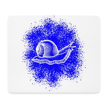 Escargot avec coquille d’escargot - Tapis de souris (format paysage) - blanc - Devant
