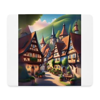 Old town in Switzerland - Mouse Pad (horizontal) - white - Front