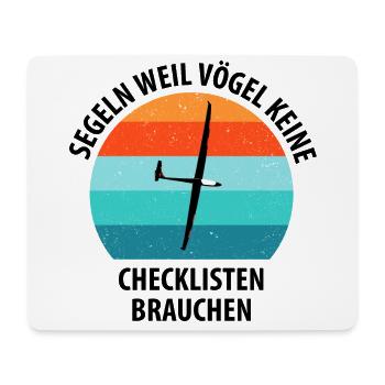 Segelflieger Segelfliegen Segelflugzeug Fliegen - Mousepad (Querformat) - Weiß - Vorne