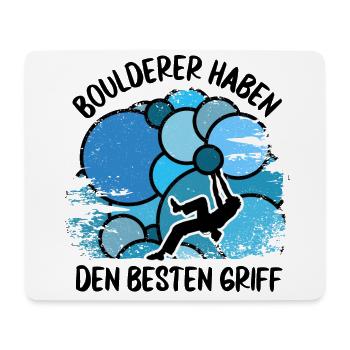 Vintage Bouldern Boulderer Klettern Kletterer - Mousepad (Querformat) - Weiß - Vorne