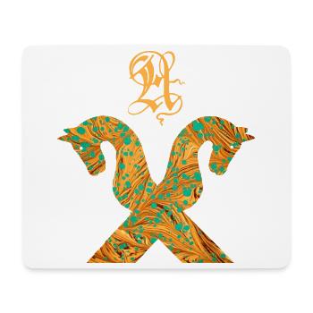 pignon de cheval e 95 a - Tapis de souris (format paysage) - blanc - Devant