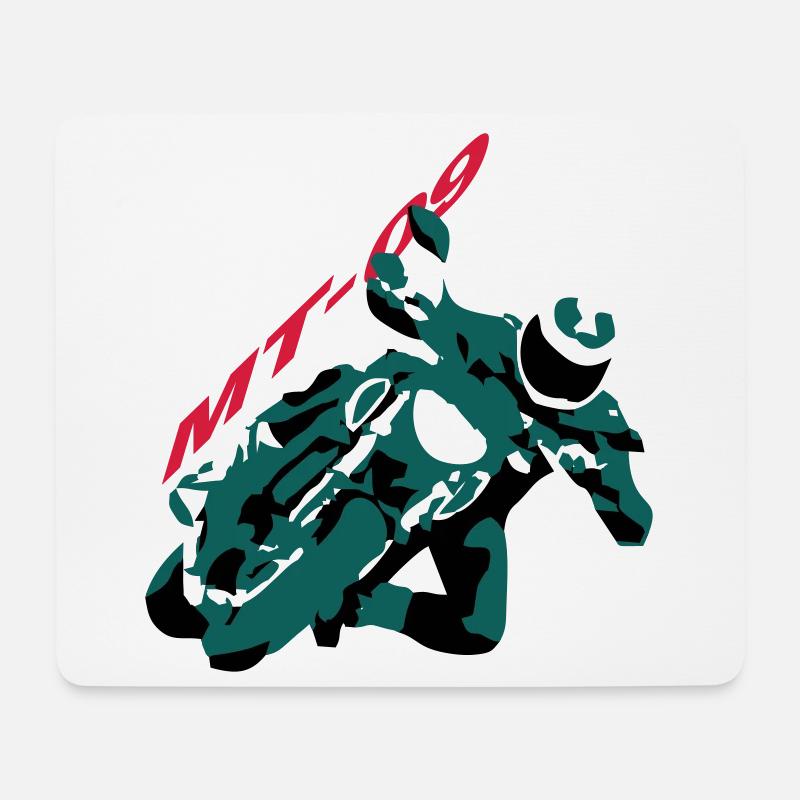 MT-09 - Mousepad (Querformat) - Weiß