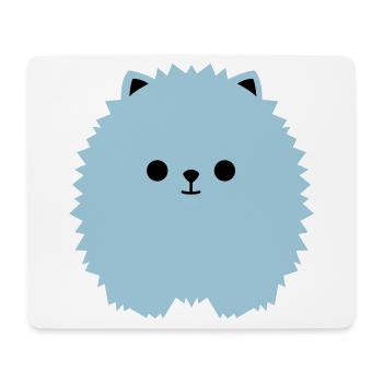 Zwergspitz V1 - Mousepad (Querformat) - Weiß - Vorne