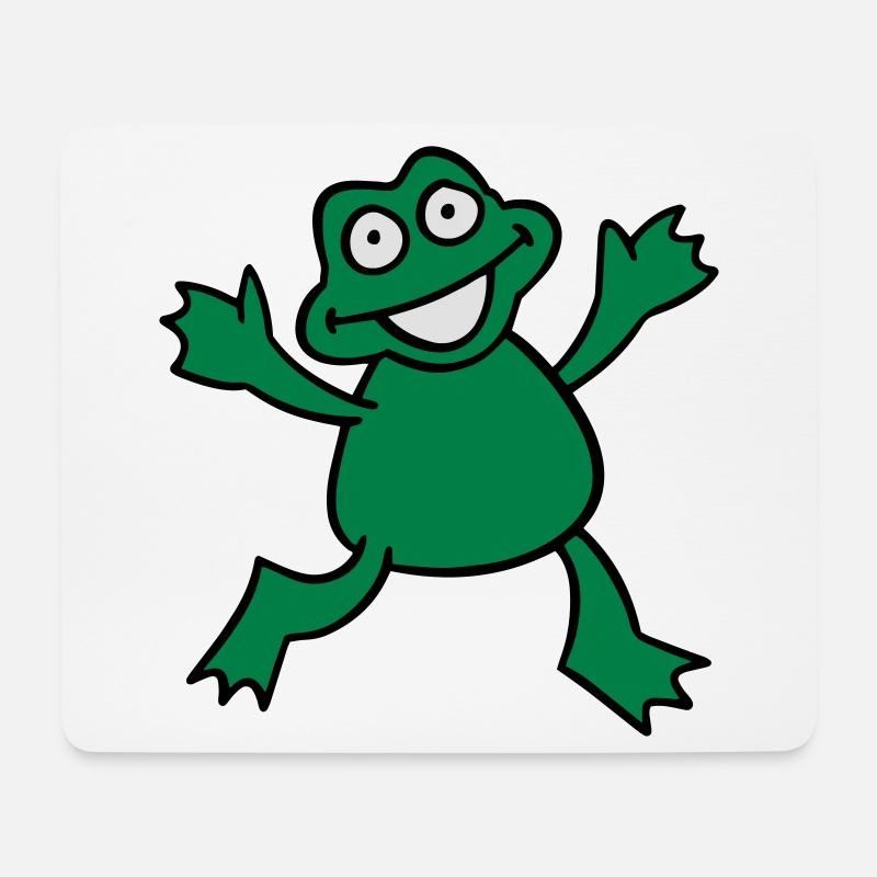 Frosch - Mousepad (Querformat) - Weiß