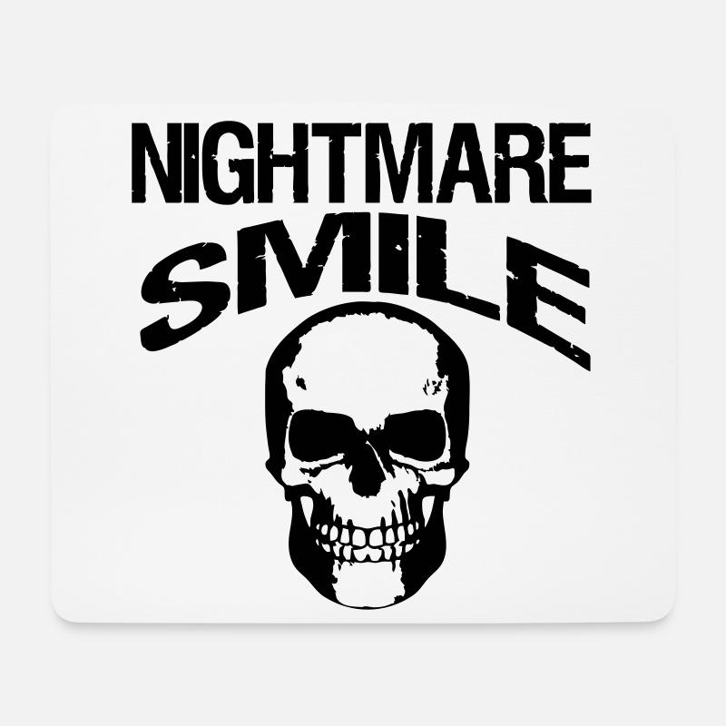 Nightmare Smile Halloween, Sprüche, Geschenk - Mousepad (Querformat) - Weiß