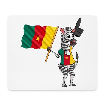 Zebra camerounais - Tapis de souris (format paysage) - blanc - Devant