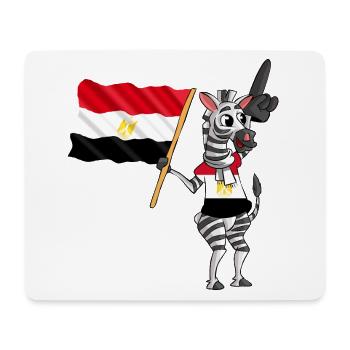 Egyptiens Zebra - Tapis de souris (format paysage) - blanc - Devant