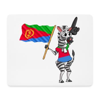 Eritrean zebra - Mouse Pad (horizontal) - white - Front
