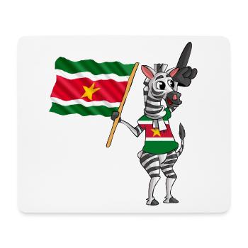 Zebra surinamien - Tapis de souris (format paysage) - blanc - Devant