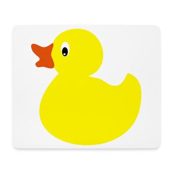 rubber duck - Mouse Pad (horizontal) - white - Front