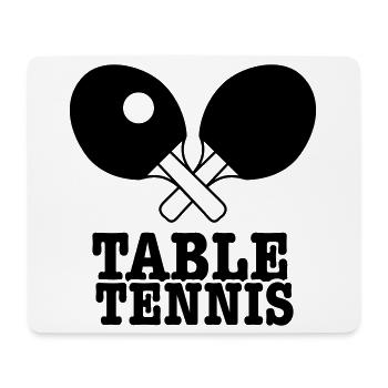 tennis de table - Tapis de souris (format paysage) - blanc - Devant