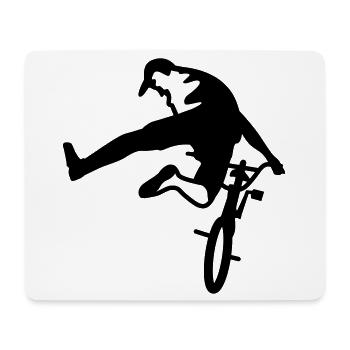 bmx - Mouse Pad (horizontal) - white - Front
