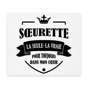 Schwester Sister Baby Geburtstag Geburt Familie - Mousepad (Querformat) - Weiß - Vorne