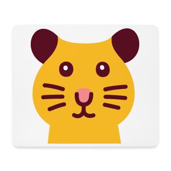 Süsser Hamster - Mousepad (Querformat) - Weiß - Vorne
