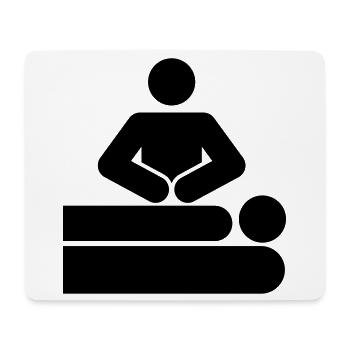 MASSAGE - Mousepad (Querformat) - Weiß - Vorne