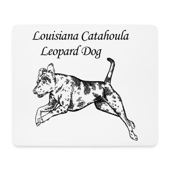 Louisiana Catahoula Leopard Dog - Mousepad (Querformat) - Weiß - Vorne