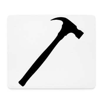 Carpenter's hammer, Carpenter's hammer - Mouse Pad (horizontal) - white - Front