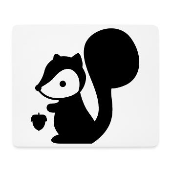 Eichhörnchen - Mousepad (Querformat) - Weiß - Vorne