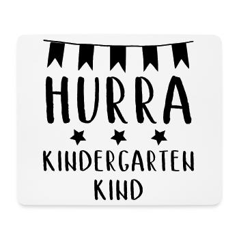 Hurra Kindergartenkind - Mousepad (Querformat) - Weiß - Vorne