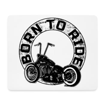 Born to ride V1 - Mousepad (Querformat) - Weiß - Vorne
