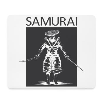 Samurai Swordsman Symbol Martial Arts Logo icon - Mouse Pad (horizontal) - white - Front