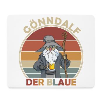 Gönndalf der Blaue - Bier Party - Mousepad (Querformat) - Weiß - Vorne