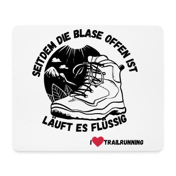 I LOVE TRAILRUNNING - Mousepad (Querformat) - Weiß - Vorne