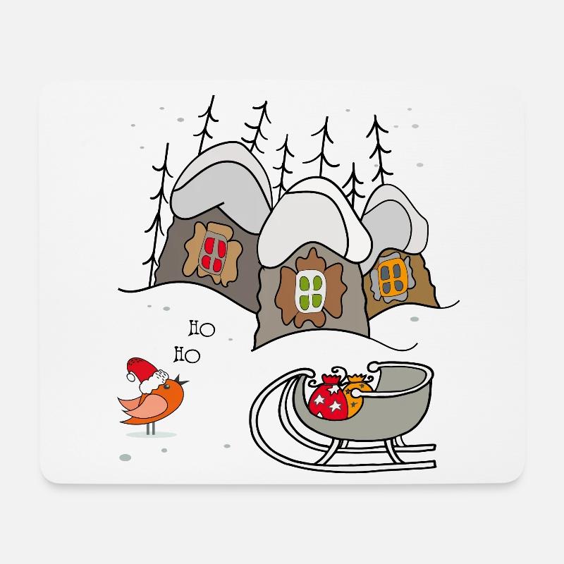 Weihnachten Winterzauber - Mousepad (Querformat) - Weiß