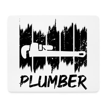 Klempner - Mousepad (Querformat) - Weiß - Vorne