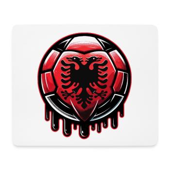 Albanien EM 2024: Stolzes Fußball-Design für Fans - Mousepad (Querformat) - Weiß - Vorne