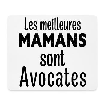 les Meilleures Maman Sont Avocates - Tapis de souris (format paysage) - blanc - Devant