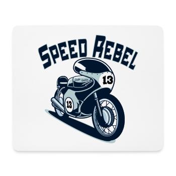 Speed Rebel - Mousepad (Querformat) - Weiß - Vorne