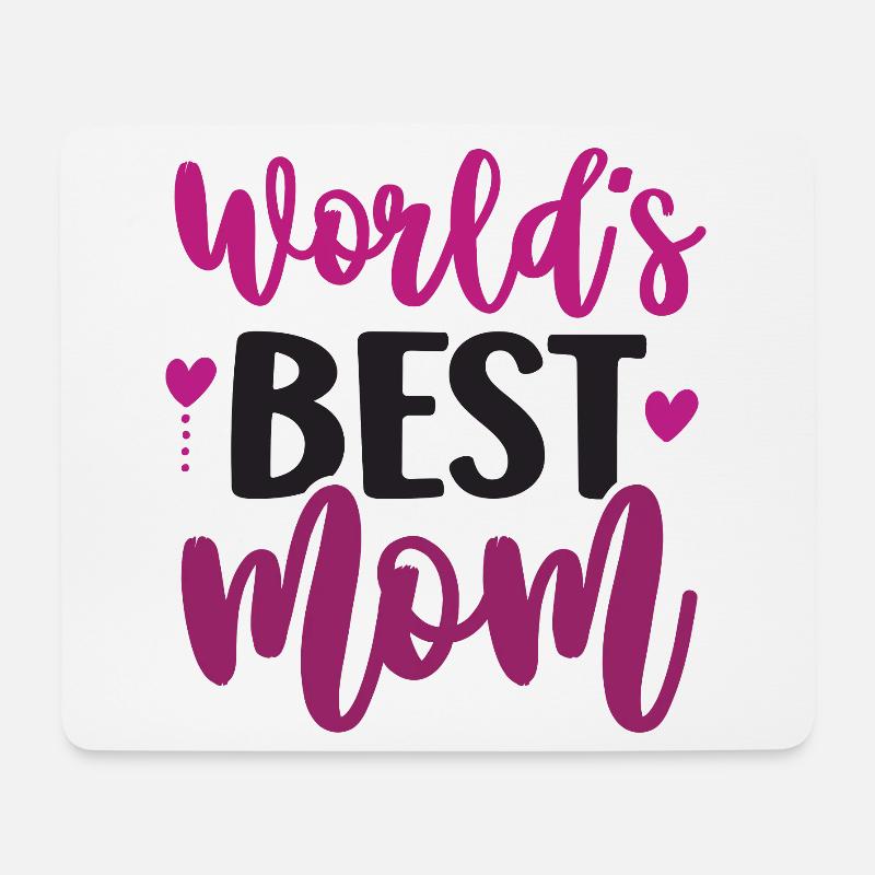 World's Best Mom - Mouse Pad (horizontal) - white