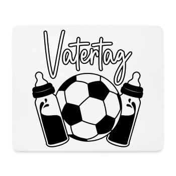Vatertag Fußball - Mousepad (Querformat) - Weiß - Vorne