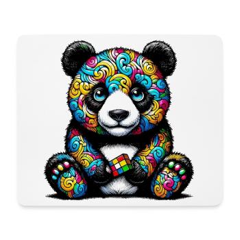 Panda - Mousepad (Querformat) - Weiß - Vorne