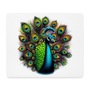 Peacock - Mouse Pad (horizontal) - white - Front