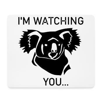 Koala is watching you - Mouse Pad (horizontal) - white - Front