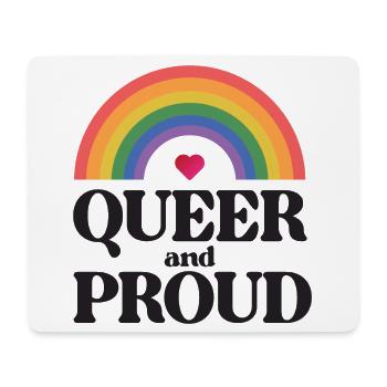 LGBT Pride Month - Queer und stolz - Mousepad (Querformat) - Weiß - Vorne