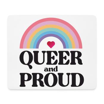 LGBT Pride Month - Queer und stolz - Mousepad (Querformat) - Weiß - Vorne
