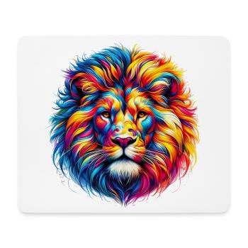 Lion - Mouse Pad (horizontal) - white - Front