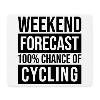 Cycling - Mouse Pad (horizontal) - white - Front