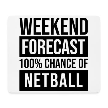 Netzball - Mousepad (Querformat) - Weiß - Vorne