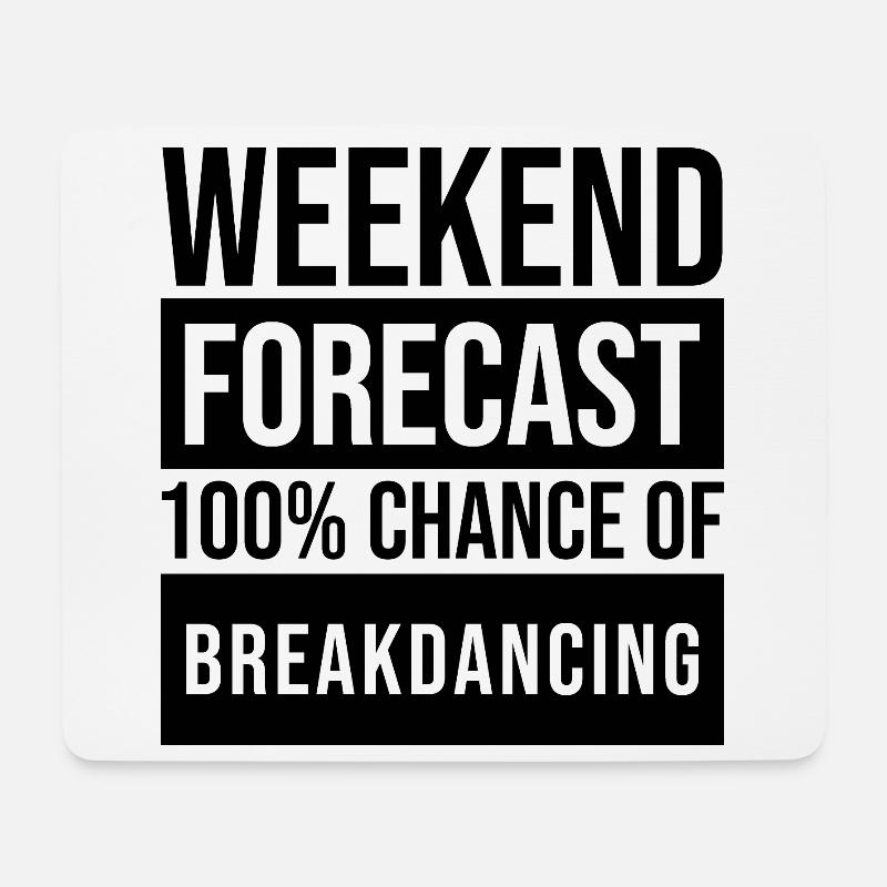 Break Dance - Mouse Pad (horizontal) - white