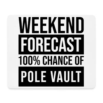 Pole Vault - Mouse Pad (horizontal) - white - Front
