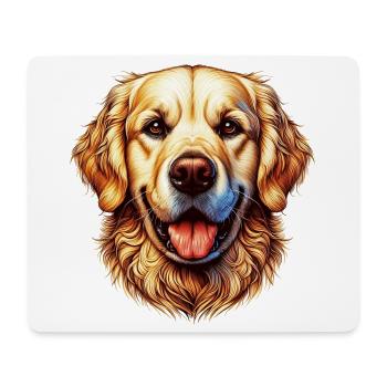 Golden Retriever Labrador Dog - Mouse Pad (horizontal) - white - Front